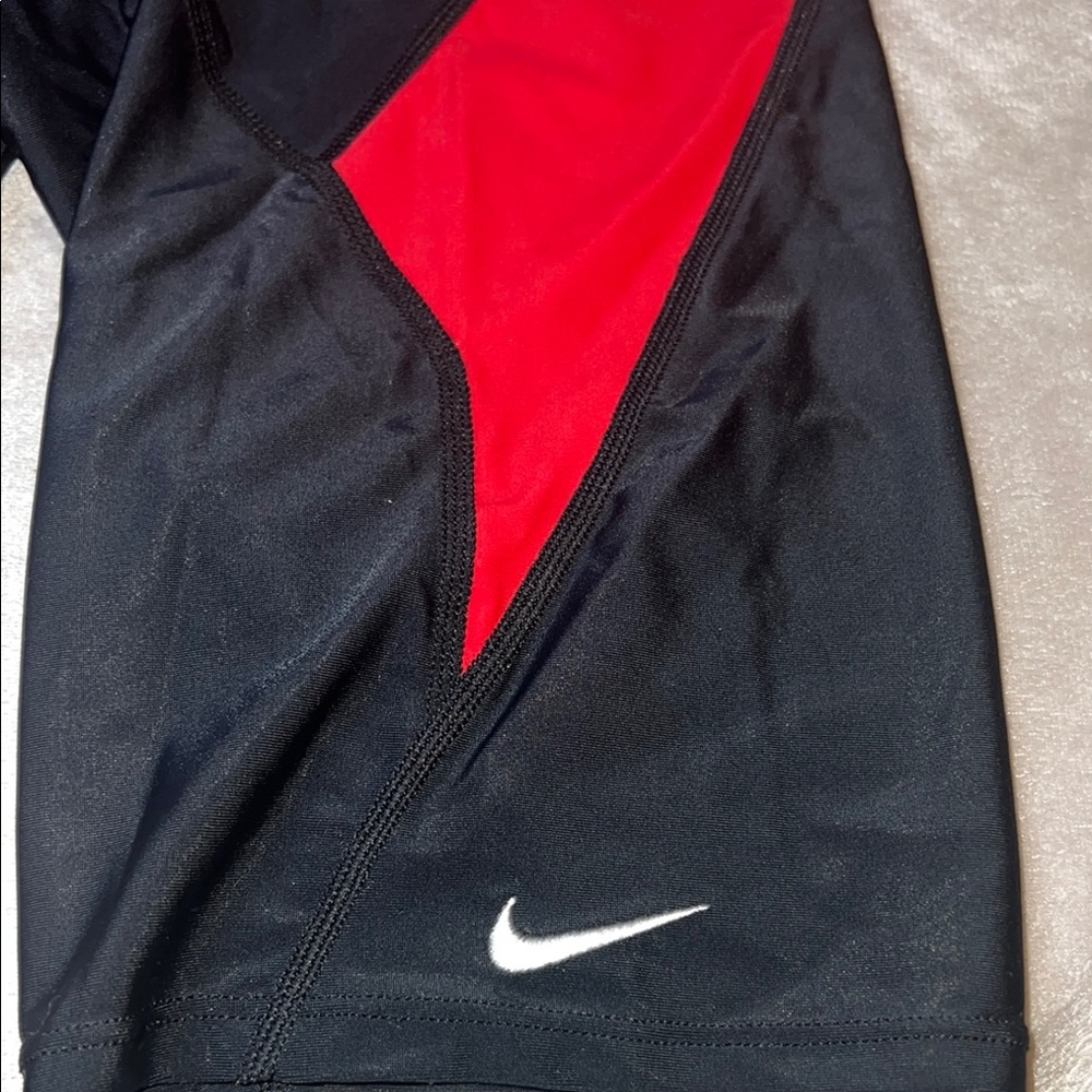 NIKE Black and Red Swim Shorts - Picture 3 of 8